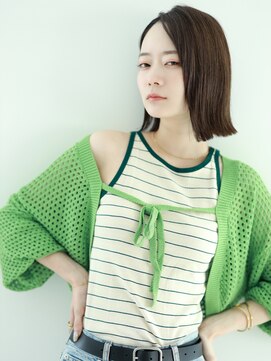 アイナミ ウィズ テトテ(AINM with tetote) 【 AINM 】　ぱつっとボブ/  ニュアンスカラー