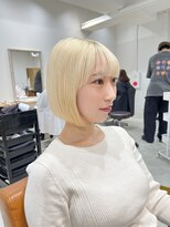 ネイロ 錦糸町(NeiRo)&nbsp;魅力倍増カールセミディシアーカラーダークアッシュショートヘア