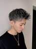 カット＋ホワイトメッシュ　21700円