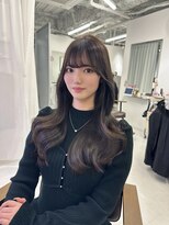 ハピネス 梅田茶屋町店(HAPPINESS)&nbsp;韓国ヘア/レイヤー/顔まわりカット/ブリーチなし/グレージュ