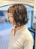 ラレイ ハラジュク(Lalei harajuku)&nbsp;【白石】ボブ大きめスパイラルパーマ原宿学割レディースパーマ