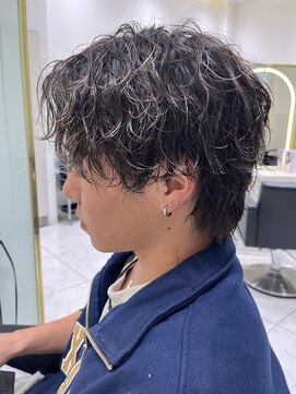 六本木美容室 白金店 波巻きシャドウパーマ