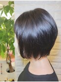 グラデーションボブ×ヘアマニキュア