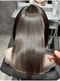 ロングストレート/艶髪縮毛矯正/髪質改善/透明感/10代20代30代