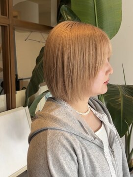 美容室 アイディー i-dee ブリーチありミルクティー