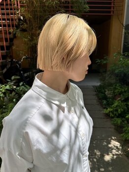 シーン(SCENE)の写真/≪SCENE-カラー≫ダメージレスケアブリーチ/トレンドカラー色落ちを計算したカラー技術でツヤ髪が叶う♪