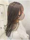 赤みゼロ♪地毛風オリーブグレージュ
