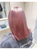 ブリーチ2回 ペールピンク
