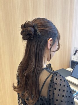 オン キャナルシティ博多前店(on) 【中里恵梨】ヘアアレンジ/ヘアセット/ハーフアップ/参列ヘア