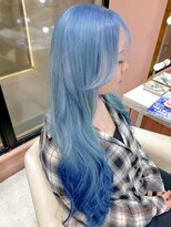 シェリエ(Cherie)&nbsp;ブルーカラー/アッシュカラー/水色カラー/裾カラー/ブリーチ