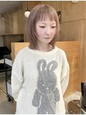 ボブウルフハッシュカットケアブリーチボブ小顔カット