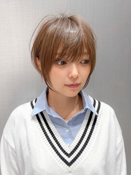 ハルキミナト ジャパン ヨコハマ(HARUKI MINATO japan YOKOHAMA) 大人ショート/縮毛矯正/学割U24/ブルーカラー/くすみベージュ