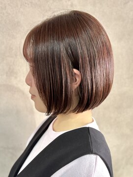 エンクス(enx) 着物ヘア/ダークアッシュ/ミディアムレイヤーカット/鶴ヶ峰YM22