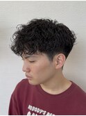 短め！波巻きパーマ