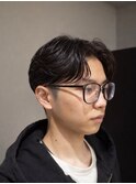 【毛流れセンターパート】ニュアンスフェザーパーマ