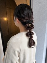 テテ ニコ(tete nico)&nbsp;hair set / ヘアアレンジ あみおろし