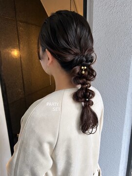 テテ ニコ(tete nico) hair set / ヘアアレンジ あみおろし