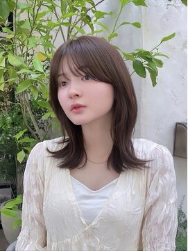 メゾンイデアル(maison Ideal) 【小顔見せ】顔まわりレイヤー*くびれミディアムヘア