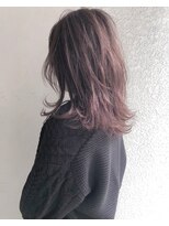 ヘアーアンドアトリエ マール(Hair&Atelier Marl)&nbsp;【Marl】ピンクグレージュカラーの無造作セミディ♪