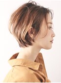 大人可愛いショートボブカール／ショートパーマ／30代40代