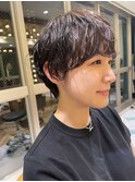 ミニウルフレイヤーカット顔周りカット前髪カットショート/大宮