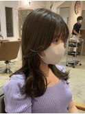 韓国レイヤーカット×オリーブグレージュ【佐藤詩門　韓国ヘア】