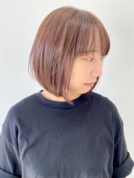 フォーク FOLK 【FOLK】透明感ナチュラルブラウン☆似合わせ切りっぱなしボブ♪