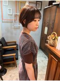 前髪あり大人ショートボブ20代30代40代　立川　立川駅　立川南口