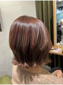 #チェリーブラウン#フェミニンロング#ダークアッシュ