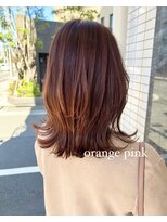 トリート 市川店(TREAT)&nbsp;オレンジピンクミディアムレイヤー_市川