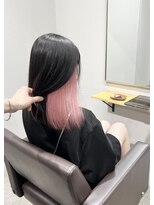 ユウル 横浜(juhl.)&nbsp;インナーカラー/ベビーピンク/イヤリングカラー/ホワイトピンク