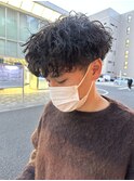 20代30代メンズツイストスパイラルパーマ束感オシャレ感マッシュ