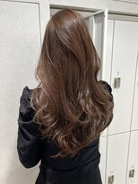 ラルムバイシー 新宿(LARME by Sea)&nbsp;ブリーチなしモカブラウン×韓国レイヤー(新宿/レイヤー/顔周り)
