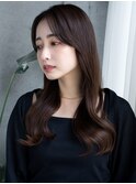 20代30代大人かわいいナチュラル暗髪エアーストレートヘア
