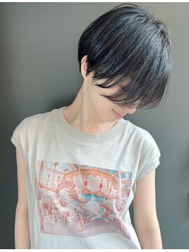 モリオ(morio) 【morio浦和】大人可愛い20代黒髪前下がりショートボブ♪