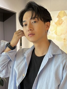 ノラ ギンザ(NORA GINZA) 韓国ヘアカルマパーマコンマバングセンターパートダウンパーマ