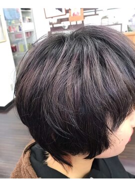 ファイン 滝川店(Fine) 20代30代　マッシュショート　ダークアッシュ