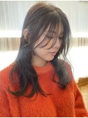 【Chigusa】レイヤーロング/ダークブラウン