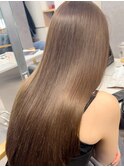 艶感柔らかブラウンカラー*髪質改善トリートメント*酸性縮毛矯正