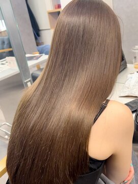 コルソ ケーツー 梅田 茶屋町(corso k-two) 艶感柔らかブラウンカラー*髪質改善トリートメント*酸性縮毛矯正