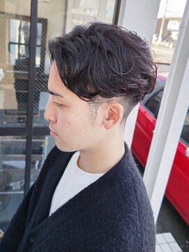 ホットキャット(HOT CAT) センターパート × ニュアンスパーマ