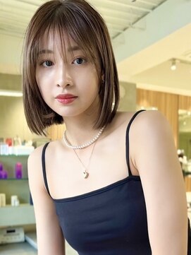 ミンクス 銀座店(MINX) シースルーぱつっとボブ