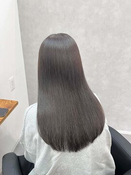 ワク 藤沢店(waku) グレージュ ストレート トリートメント