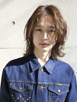 プロス(Pros) メンズミディアム/ロン毛男子/透明感ベージュ