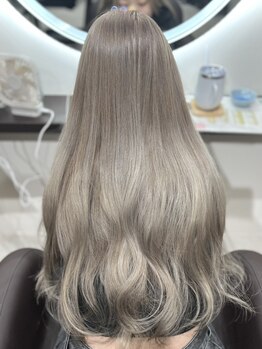 ミストプラス(MIST+)の写真/【阪神尼崎駅】ツヤ×ハイトーン/デザインカラーが同時に叶う！髪質改善カラーでツヤ髪たっぷり♪