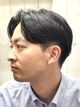 ヨシザワインク プレミアム 横浜 桜木町店(YOSHIZAWA Inc. PREMIUM) メンズツーブロックアップバングセンターパート