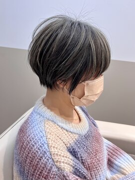 ソエル(Soell) 神戸 三宮 白髪ぼかし 脱白髪染め ハイライト ボブ グレージュ