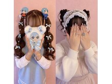 ぬいぐるみつけたり、ヘッドドレスつけるスタイルも可愛い○