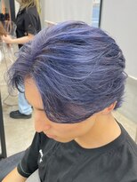 レガロヘアアトリエ(REGALO hair atelier)&nbsp;メンズネイビーブルーカラー