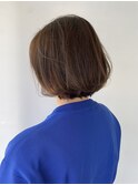 大人ボブ/ベージュ/30代/40代/50代
